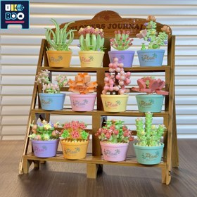 Resim 12 parça/SETMini Sukulent Bitki Şeklinde Yapı Blok Oyuncak, Çiçek Bonsai Yapı Blokları Seti, Ev Dekoru, Sevgililer Günü, Anneler Günü, Doğum Günü Hediyesi, Noel Hediyeleri için İdeal 