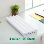 Resim 100 Yaprak US Zarf Boyutunda Termal Kağıt, M08F/A40 Taşınabilir Yazıcıya Uygun - Sürekli Besleme Katlama Baskı, M08F/A40 ile Uyumlu, Ev Ofisi ve Küçük İşletme Kullanımı İçin İdeal, Taşınabilir Yazıcı Kağıdı, Ev Ofis Baskısı, Sanatsal Baskı Kalitesi, Dayanıklı Kağıt Rulo 