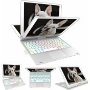 Resim Fogy Apple Ipad 8. ve 9. Nesil 2020 /2021 Uyumlu 10.2 Klavyeli Kılıf 360 Dönebilen Rgb Tuşlu Touchpad 