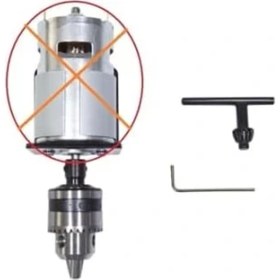 Resim Skygo Motor Için Anahtarlı Mandrel 3 Çeneli 5mm Mil Çaplı Mandren Okul Proje Uygulama Matkap Uçlu 