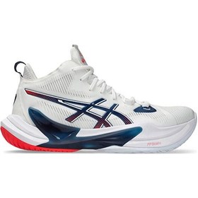 Resim Asics Metarise 2 Erkek Voleybol Ayakkabısı 1051a089-101 Beyaz Beyaz 