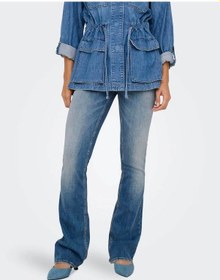 Resim Only Onlblush Mıd Flared Mavi Kadın Jean Pantolon 15339447 Mavi 