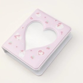 Resim Chuangyinshop Beyaz Kedi 40 Cep Mini Pvc Fotoğraf Albümü Kpop Kart Saklama 