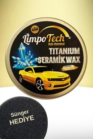 Resim LİMPOTECH TITANIUM SERAMİK WAX 150ML Krem Cila Boya Koruma SÜNGER HEDİYELİ 