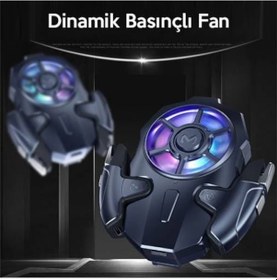 Resim Coofbe Işıklı Bataryalı 400mAh Telefon Soğutucusu Ve Joystick Tet 