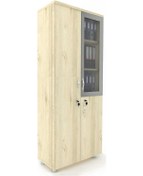 Resim Modüler Dünyası Dosya Ve Soyunma Dolabı - Cam Kapaklı Ve Kilitli (326996919) Meşe 