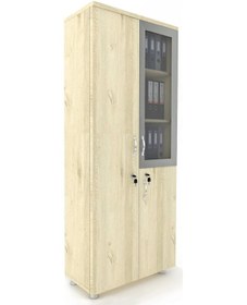 Resim Modüler Dünyası Dosya Ve Soyunma Dolabı - Cam Kapaklı Ve Kilitli (326996919) Meşe 