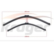 Resim KRUGER Arac Bazlı Sılecek Setı 650-450mm Volkswagen Golf Vıı (5g1, Bq1) / Volkswagen Passat (3g2) / Volkswa 