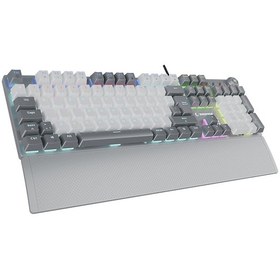 Resim Rampage KB-R28 Blade Plus Gökkuşağı Aydınlatmalı Tam Türkçe Red Switch Mekanik Kablolu Gaming Klavye 