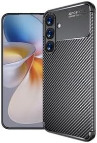 Resim Zipax Samsung Galaxy S25 İle Uyumlu Plus Kılıf Karbon Görünümlü Silikon Zr Ngro Siyah 