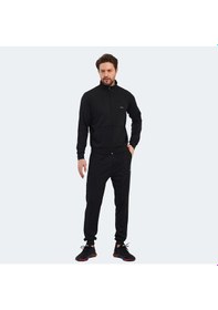 Resim Slazenger KLOTEN IN Erkek Fermuarlı Dik Yaka Cepli Siyah Eşofman Takımı 