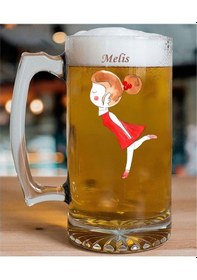 Resim Sevgililere Özel İkili Bira Bardağı 334811 Renkli 