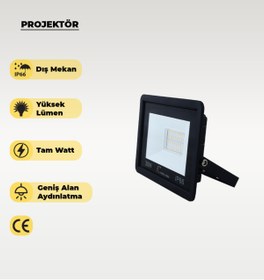 Resim AC AYDINLATMA 30W Projektör Gün Işığı 