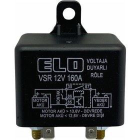 Resim Elo 12V Akü Ayırıcı Vsr Röle 160 A Voltaja Duyarlı Su Geçirmez N11.1279 