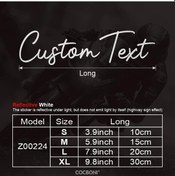 Resim Sunshine022 Reflektif Özel Yazı Font Çıkartma Dayanıklı Yapışkan Reflective White 