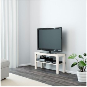 Resim IKEA 45 cm Çok Amaçlı Tv Sehpası (90x26x45) Cm 90 cm Beyaz Raflı MDF 26 cm 