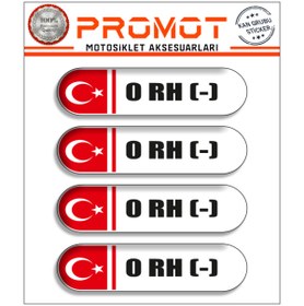 Resim PROMOT KAN GRUBU 3D STİCKER 4'LÜ 