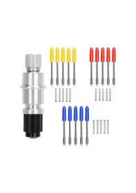 Resim Namuny 30 Adet 30/45/60 Derece Bıçak Vinil Kesici Plotter S İçin Cb09 Cb09u Graphtec Bıçak Tutucu Tabanı İle 