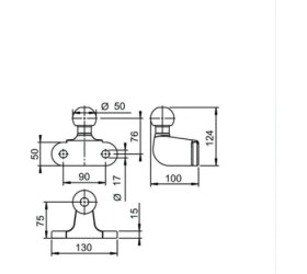 Resim Oris Flanşlı Çift Amaçlı Çeki Demiri 