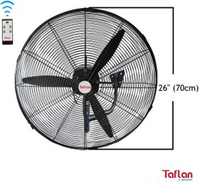 Resim Taflan FLW-650 Uzaktan Kumandalı Sanayi Tipi Duvar Vantilatörü 180W 70cm 