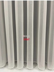 Resim Tül Perde Brillant Simli Bambu Ağır Gramajlı 
