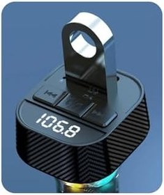 Resim FM Transmitter USB Hızlı Şarj Araçta Handsfree Telefon 