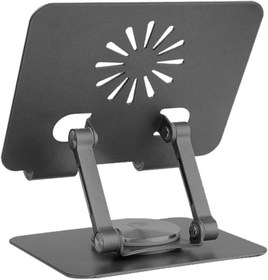 Resim Coverzone Tablet Standı Katlanabilir Alüminyum Alaşımlı Yüksek Dayanıklı Malzeme Kaymaz Ayarlanabilir Çok Amaçlı Fonkiyonel iPad Uyumlu Stant ZR756 