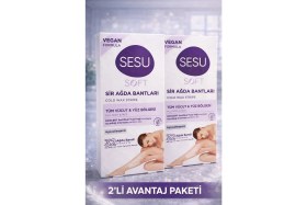 Resim isiltikidsmoda Sesu Soft Sir Ağda Bantları 32 Adet Vegan Formula Tüm Vücut ve Yüz Için Soğuk Ağda Bandı 2'li Paket 