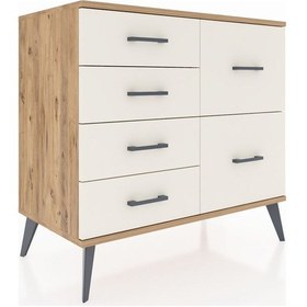 Resim Hyperion Şifonyer 6 Çekmeceli 88x44x80 Çam-çam/aytaşı Çam/aytaşı 