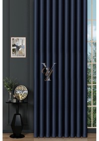 Resim Blackout Fon Perde V-2035 Lacivert Lacivert 