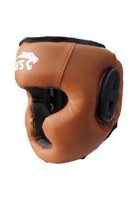 Resim Pars Protec Tam Koruyucu Kapalı Antrenman Kaskı Kahverengi 