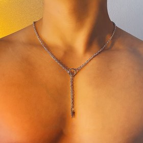 Resim Erkekler için Koni Daire Şekilli Kolye Aksesuarları 