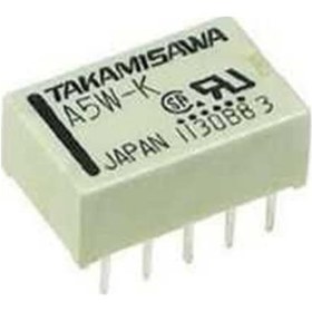 Resim A5W-K 5Volt Çift Kontak Çift Bobin Röle 