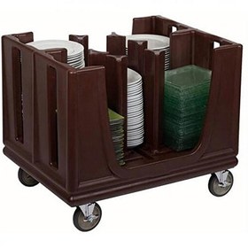 Resim Tribeca TAA-6B Tabak Taşıma Arabası Ayarlanabilir 6 Bölmeli Kahverengi 