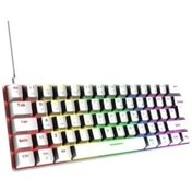 Resim Sarftech T60 Kırmızı Switch RGB Kablolu Oyuncu Klavye 
