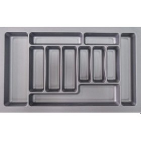Resim 74,5cm X 48,5cm Çekmece Içi Kaşıklık Gri 68,5x40 Cm'e Kadar Kesilebilir Gri 