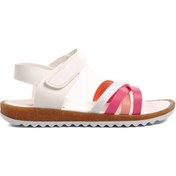Resim Ayakmod Arz 1100-f Beyaz-fuşya-pembe Kız Çocuk Sandalet 001 