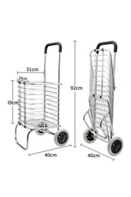 Resim Genel Markalar Katlanabilir Taşınabilir Alışveriş ve Taşıma Arabası 