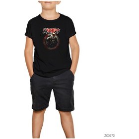 Resim Exodus Siyah Çocuk Tişört Beyaz 