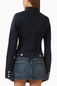 Resim Arabella Trucker Denim Ceket, Modern Tasarımlı Kadın Trucker Ceketi - Açık Lacivert / S 