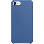 Resim Apple iPhone 8 Lansman Görünüm Silinebilir Silikon Lacivert Kılıf Gpack