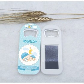 Resim Uyuyan Bebek Temalı Uzun Açacak Magnet 4,5x10,5 Cm Uv Be 15 Adet 