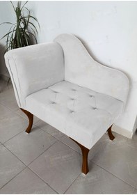 Resim aldagelsin Yeni Model Tekli Köşe Koltuğu Josefin Bench Ceviz Ayak 