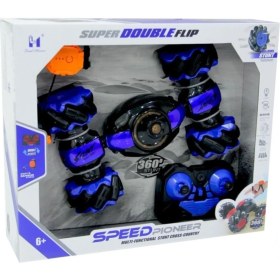 Resim Anıl Anıloyuncak Uzaktan Çift Kumandalı Şarjlı Akrobat Elle Kontrol Edilen Araba Speed Pioner Mavi 