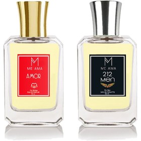 Resim Me Ama Amor Kadın Parfümü ve 212 Men Erkek Parfümü 2li Set 50 ml Edp 