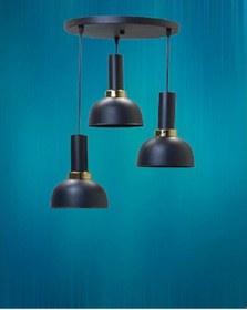 Resim Rsylight Mina Retro Metal Dekoratif 3 Lü Modern Rustik Sarkıt Avi 