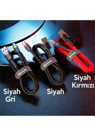 Resim Baseus Cafule Micro Usb 1Metre 2.4A Hızlı Şarj Halat Usb Kablo (476269504) 