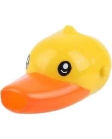 Resim Çocuklar Için Eğitici ve Güvenli Musluk Uzatıcı Genişletici Başlık Aparatı Ördek Figürlü 