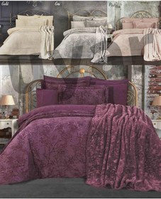 Resim Özdilek Branch Çeyiz Seti Çeyiz Takımı Düğün Paketi Mürdüm Branch Çeyiz Seti 