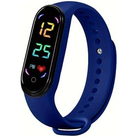 Resim Gaojunshop01 Moda Ve Minimalist Led Elektronik Saat Royal Blue, Öğrenciler İçin Şık Ve Rahat Aksesuar. Diğer 